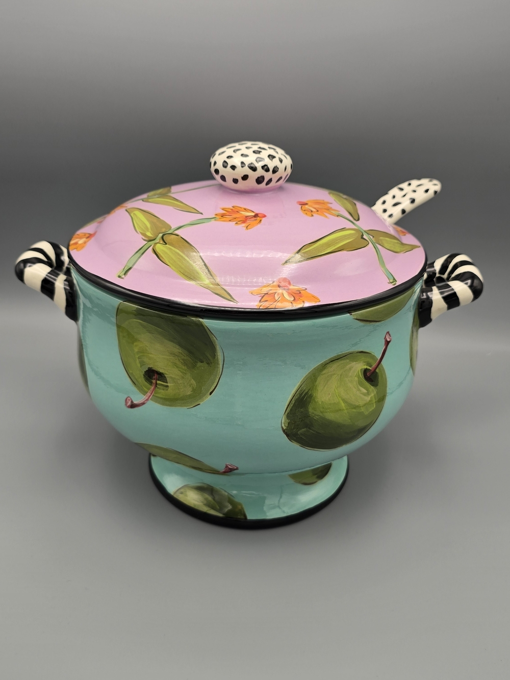 Droll Designs Soup Tureen w/ Lid And Ladle